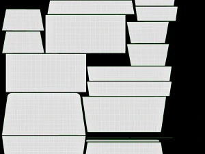 Long Low Paper Box Mockup 3D Model