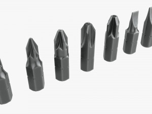 Screwdriver Bit Set 3D मॉडल