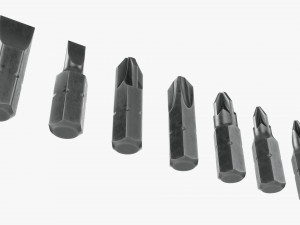Screwdriver Bit Set 3D मॉडल