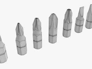 Screwdriver Bit Set 3D मॉडल