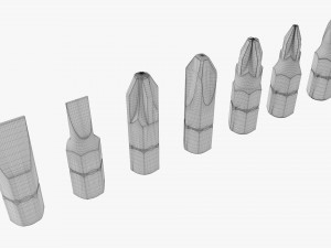 Screwdriver Bit Set 3D मॉडल