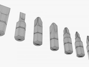 Screwdriver Bit Set 3D मॉडल