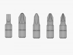 Screwdriver Bit Set 3D मॉडल