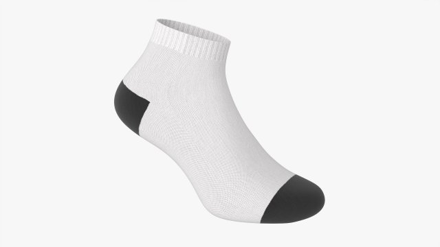 Sport Sock Short 01 3D मॉडल .c4d .max .obj .3ds .fbx .stl .blend 