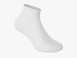 Sport Sock Short 01 3D Model