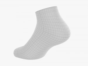 Sport Sock Short 01 3D Model