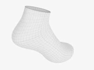 Sport Sock Short 01 3D Model