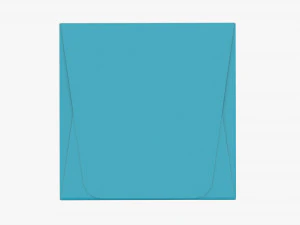 Square High Paper Box Mockup 3D Model