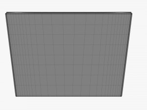 Square High Paper Box Mockup 3D Модель