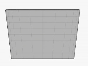 Square High Paper Box Mockup 3D Модель
