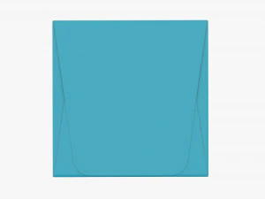 Square Low Paper Box Mockup 3D Model