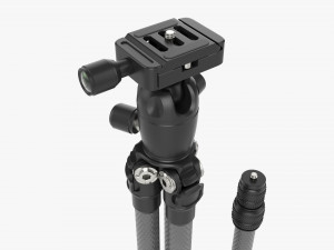 Tabletop Carbon Camera Tripod 01 3D 모델