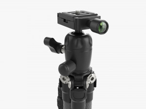 Tabletop Carbon Camera Tripod 01 3D 모델