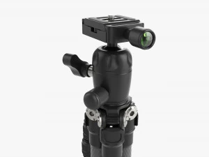 Tabletop Carbon Camera Tripod 01 3D Model
