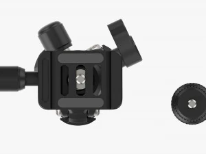 Tabletop Carbon Camera Tripod 01 3D Model