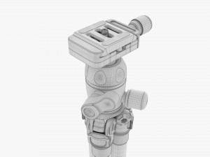 Tabletop Carbon Camera Tripod 01 3D 모델