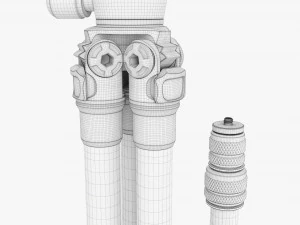 Tabletop Carbon Camera Tripod 01 3D Model