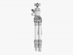 Tabletop Carbon Camera Tripod 01 3D Model