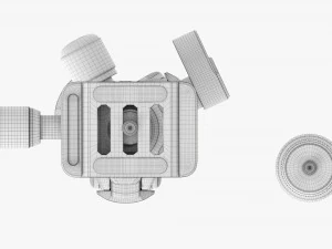Tabletop Carbon Camera Tripod 01 3D Model