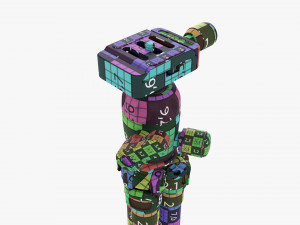 Tabletop Carbon Camera Tripod 01 3D 모델