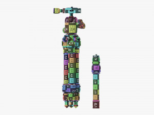 Tabletop Carbon Camera Tripod 01 3D 모델