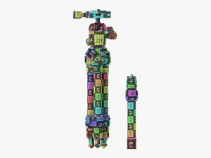 Tabletop Carbon Camera Tripod 01 3D Model