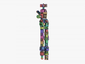 Tabletop Carbon Camera Tripod 01 3D 모델