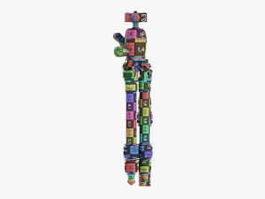 Tabletop Carbon Camera Tripod 01 3D Model