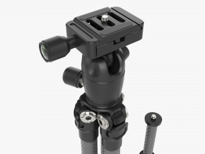 Tabletop Carbon Camera Tripod 02 3D Модель
