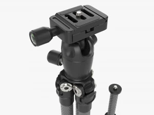 Tabletop Carbon Camera Tripod 02 3D Model