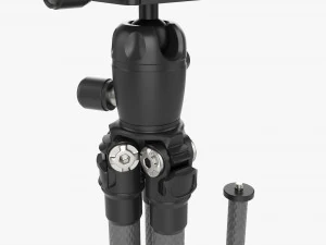 Tabletop Carbon Camera Tripod 02 3D Model
