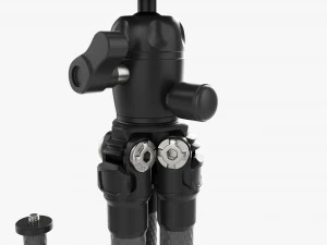 Tabletop Carbon Camera Tripod 02 3D Model