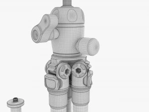 Tabletop Carbon Camera Tripod 02 3D Model