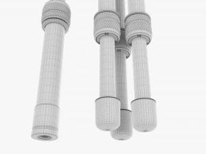 Tabletop Carbon Camera Tripod 02 3D Model