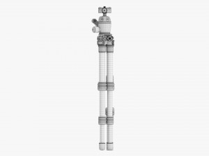 Tabletop Carbon Camera Tripod 02 3D Модель