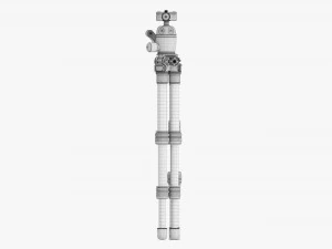 Tabletop Carbon Camera Tripod 02 3D Model