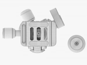 Tabletop Carbon Camera Tripod 02 3D Model