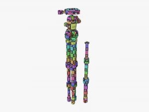 Tabletop Carbon Camera Tripod 02 3D Model