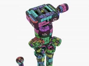Tabletop Carbon Camera Tripod 02 3D Model