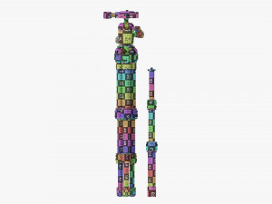 Tabletop Carbon Camera Tripod 02 3D Модель