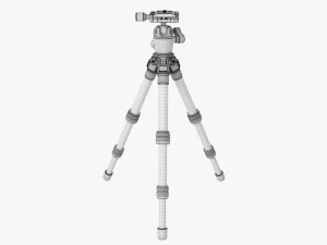 Tabletop Carbon Camera Tripod 03 3D Model