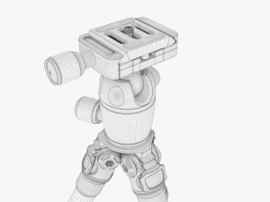 Tabletop Carbon Camera Tripod 03 3D Model