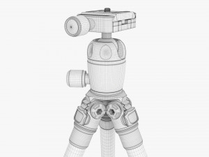 Tabletop Carbon Camera Tripod 03 Modelo 3D