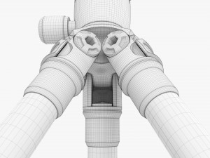 Tabletop Carbon Camera Tripod 03 Modelo 3D