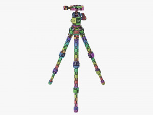 Tabletop Carbon Camera Tripod 03 Modelo 3D