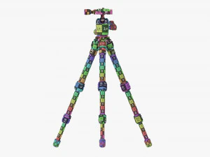 Tabletop Carbon Camera Tripod 03 3D Model