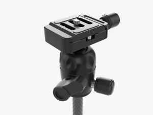 Tabletop Carbon Camera Tripod 04 3D Model