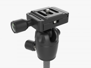 Tabletop Carbon Camera Tripod 04 3D Model
