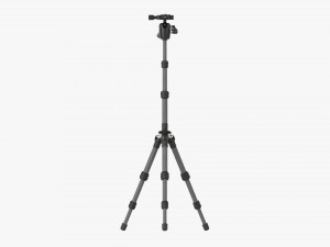 Tabletop Carbon Camera Tripod 04 3D Model