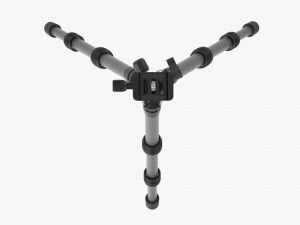 Tabletop Carbon Camera Tripod 04 3D Model